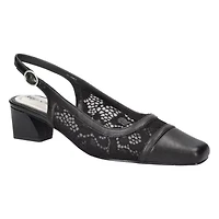 Fortune Square Toe Slingback Pumps