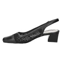 Fortune Square Toe Slingback Pumps