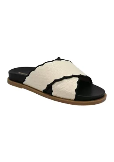 Clara Scalloped Footbed Sandals