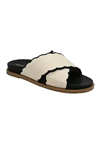 Clara Scalloped Footbed Sandals