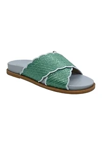 Clara Scalloped Footbed Sandals