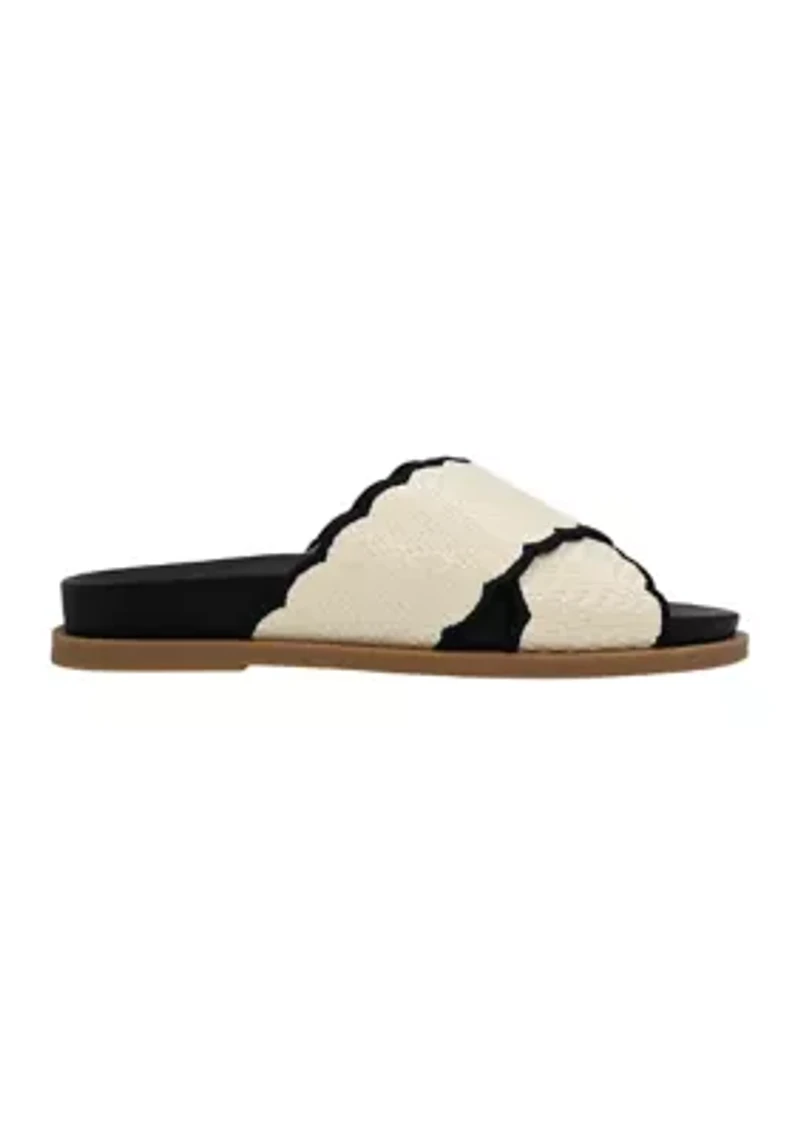 Clara Scalloped Footbed Sandals