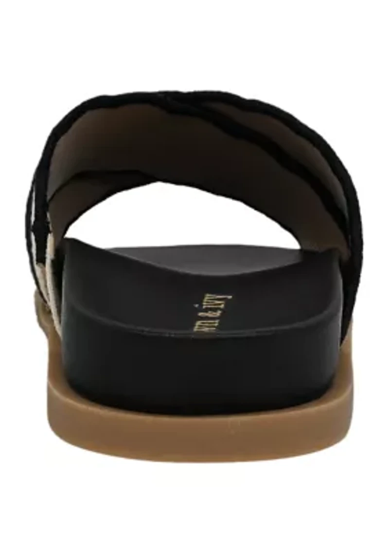 Clara Scalloped Footbed Sandals