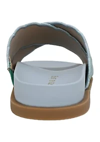 Clara Scalloped Footbed Sandals