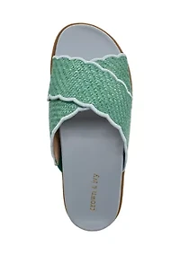 Clara Scalloped Footbed Sandals