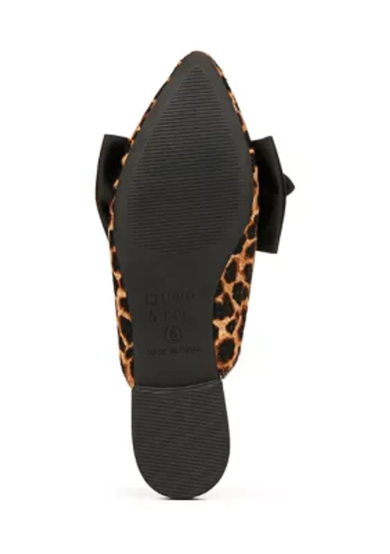 Elise Bow Mule Flats