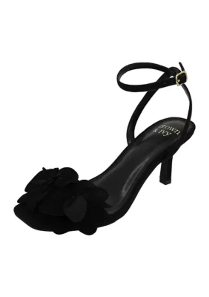 Larissa Flower Heeled Sandals