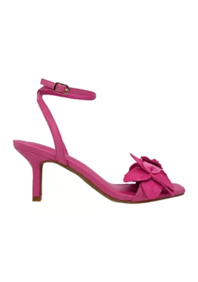 Larissa Flower Heeled Sandals