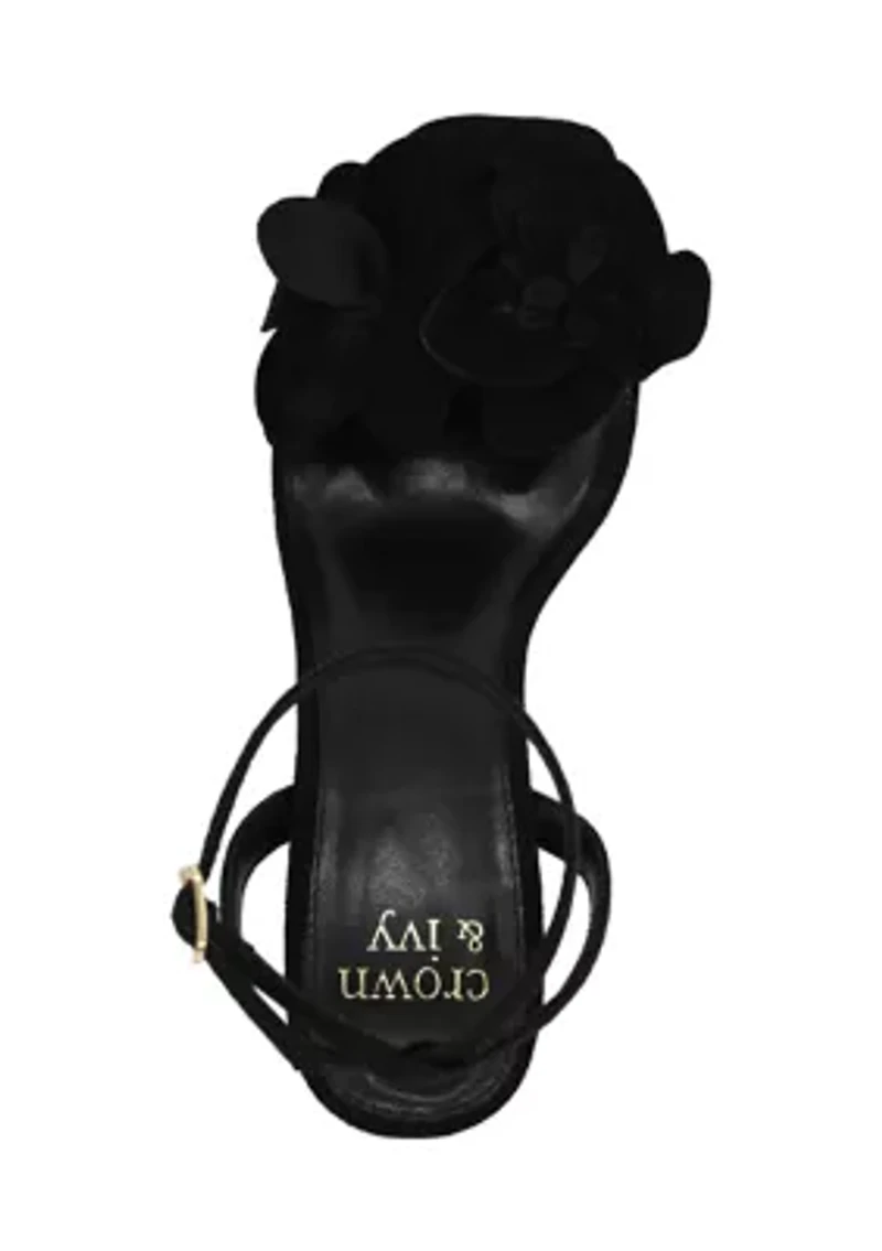 Larissa Flower Heeled Sandals
