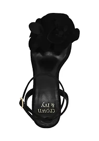 Larissa Flower Heeled Sandals