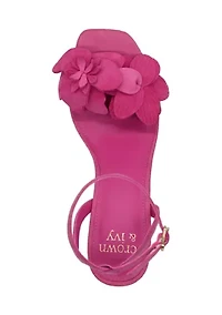 Larissa Flower Heeled Sandals