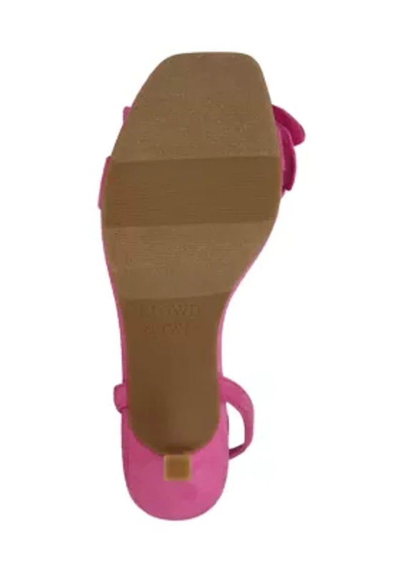 Larissa Flower Heeled Sandals