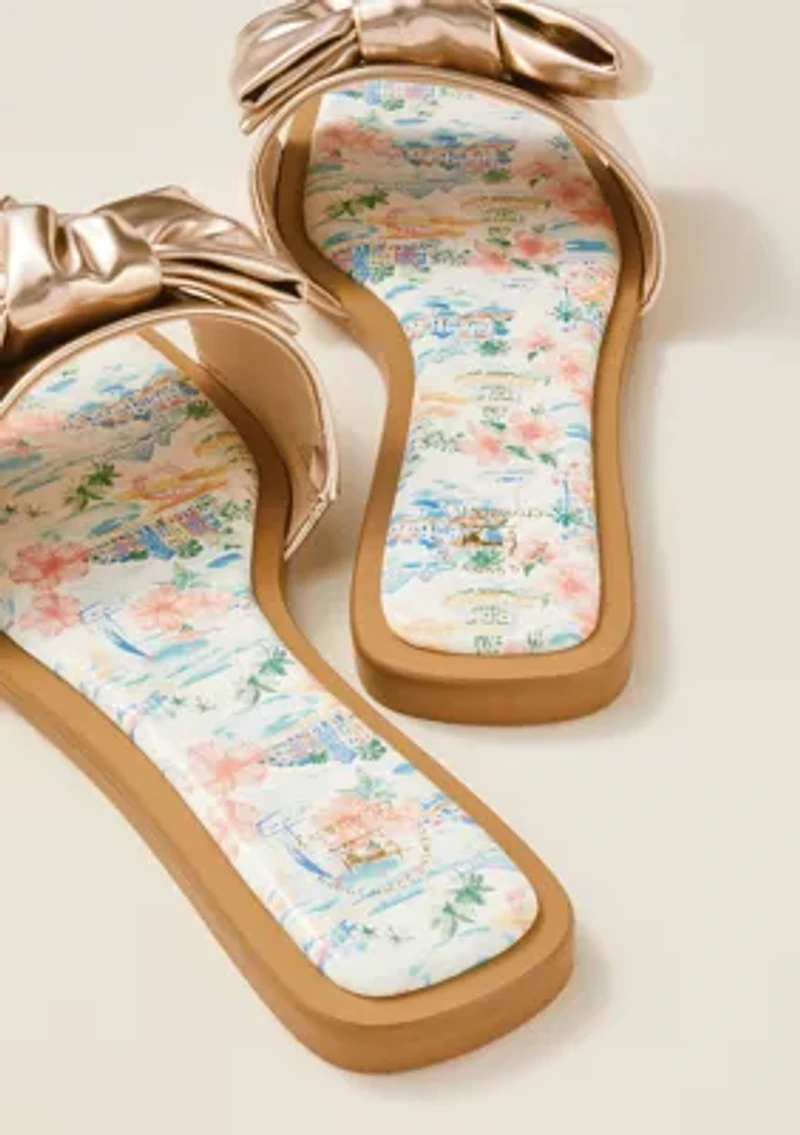 Sewing Down South x Crown & Ivy™ Seaside Bow Sandals