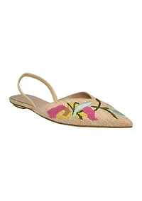 Violet Slingback Flats
