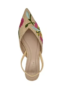 Violet Slingback Flats