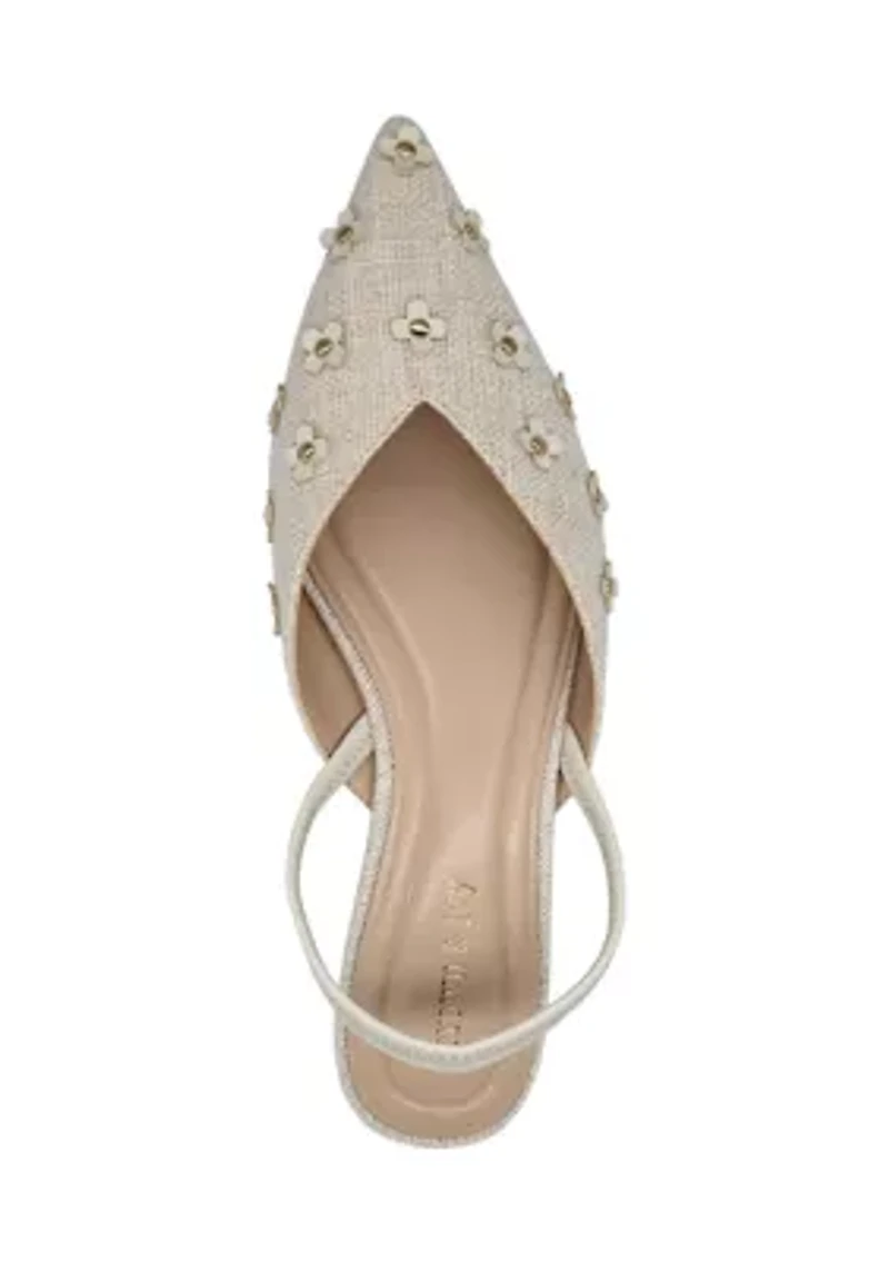 Violet Slingback Flats