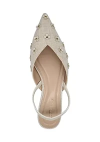 Violet Slingback Flats