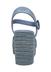 Riley Floral Wedge Sandals