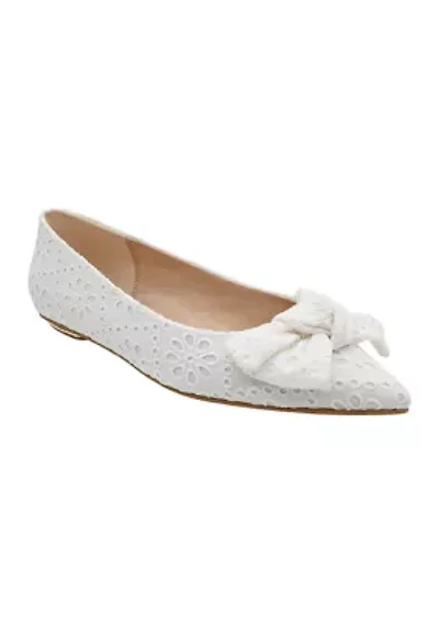 Vienna Pointed Toe Bow Flats