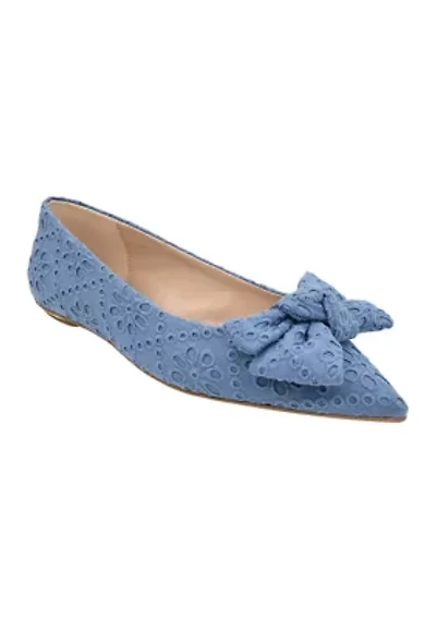 Vienna Pointed Toe Bow Flats