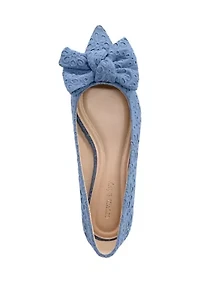 Vienna Pointed Toe Bow Flats