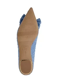 Vienna Pointed Toe Bow Flats