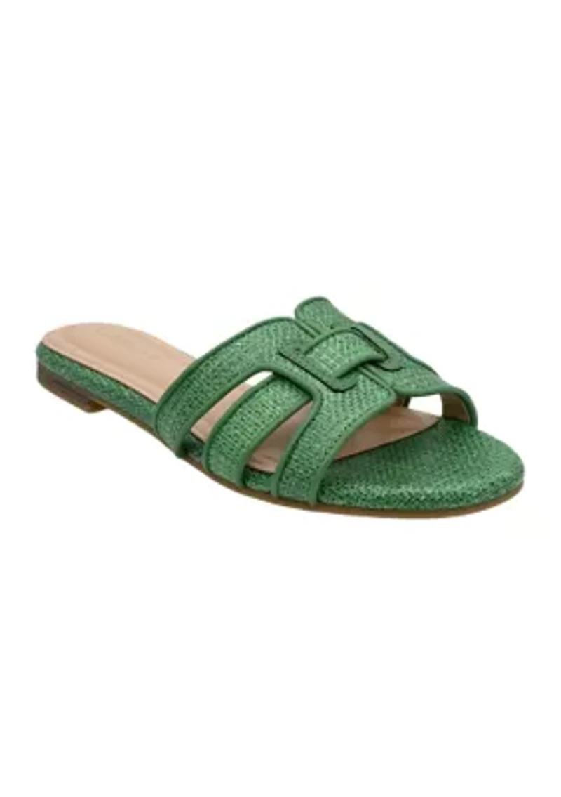 Nicole One Band Slide Sandals