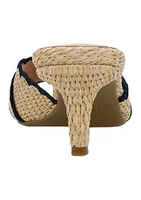 Astrid Scallop Trim Sandals