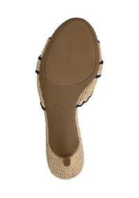 Astrid Scallop Trim Sandals