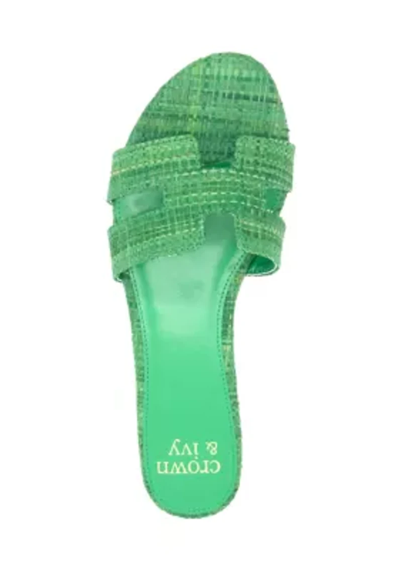 Raffia H Band Sandals