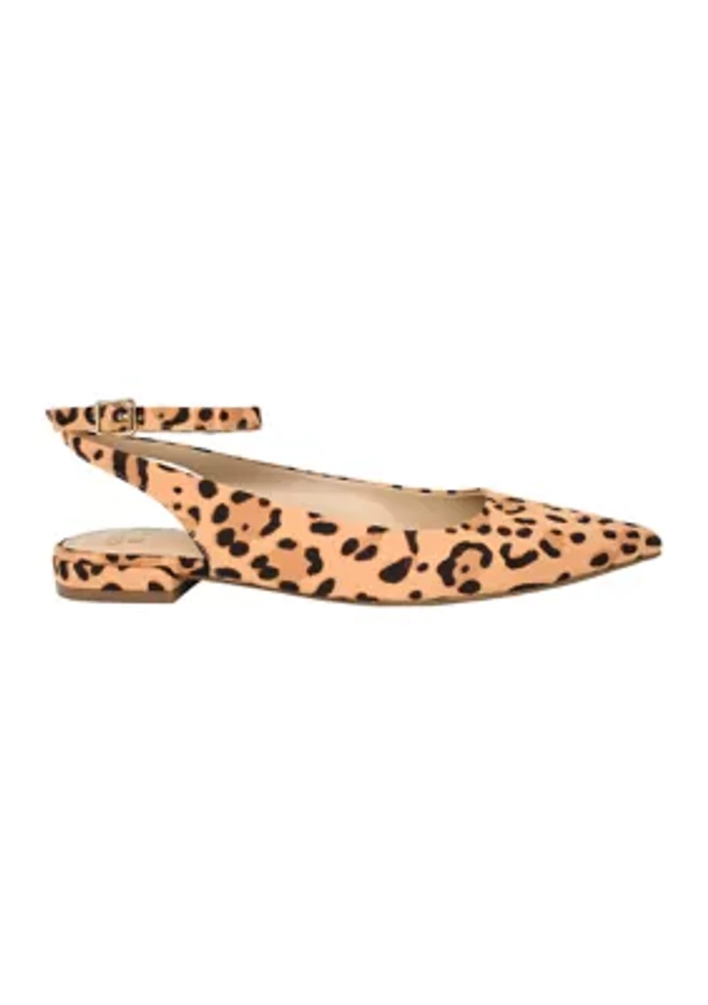 Parker Slingback Satin Flats