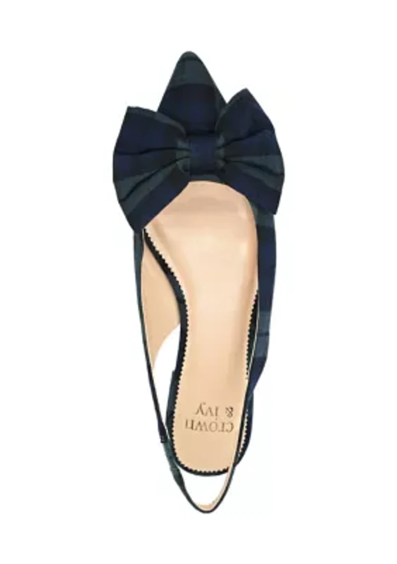 Penny Slingback Bow Flats