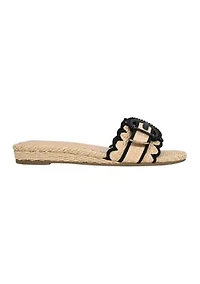 Petra Scallop Trim Sandals