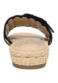 Petra Scallop Trim Sandals