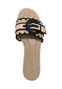 Petra Scallop Trim Sandals