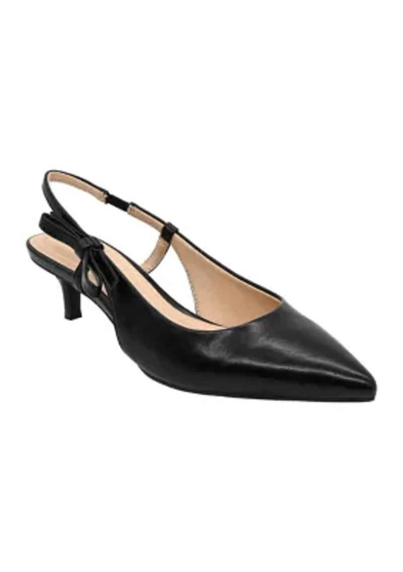 Lillian Bow Slingback Heels