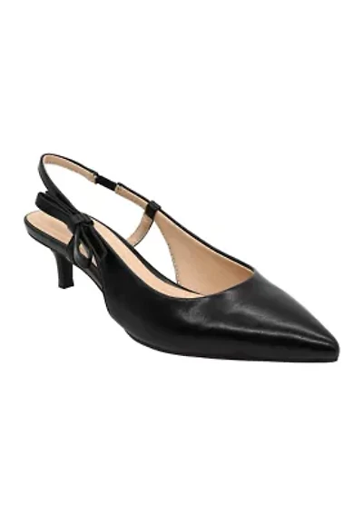 Lillian Bow Slingback Heels