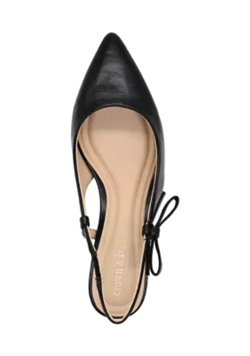 Lillian Bow Slingback Heels