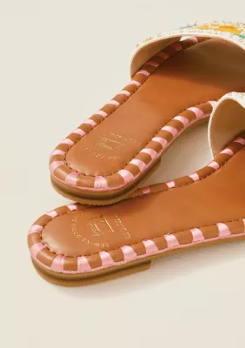 Sewing Down South x Crown & Ivy™ Pier Beaded Sandals