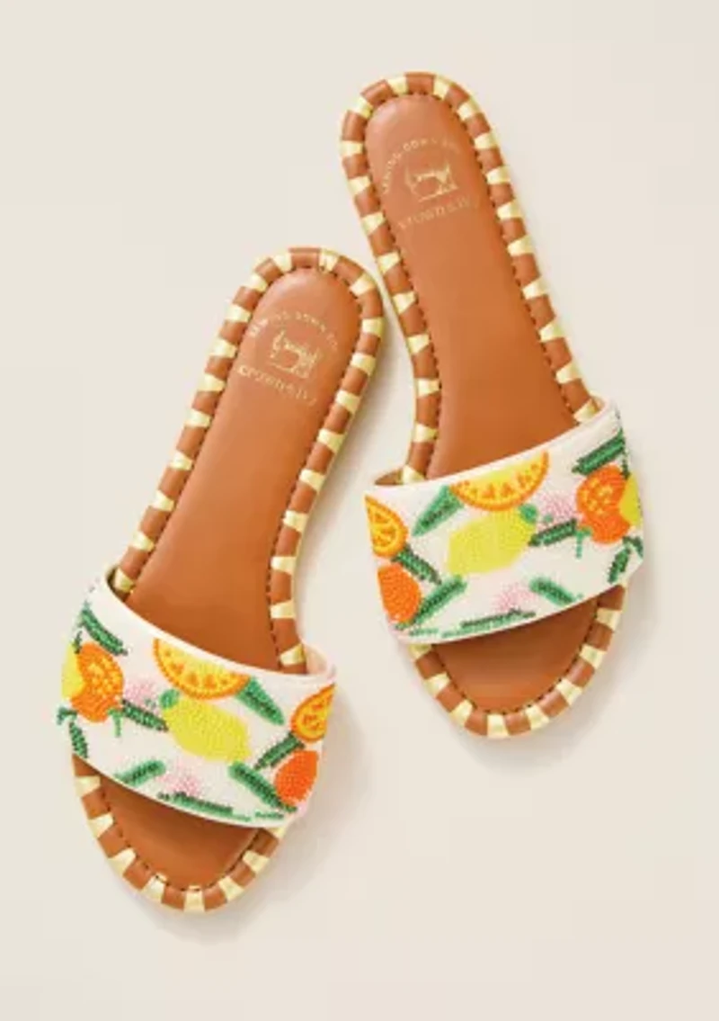 Sewing Down South x Crown & Ivy™ Pier Beaded Sandals