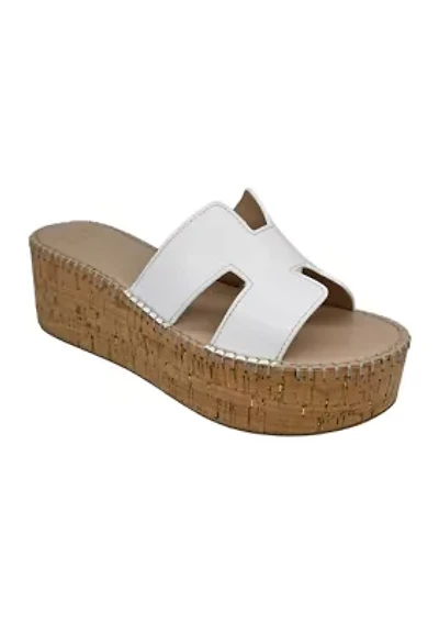 Raven H Band Platform Cork Sandals