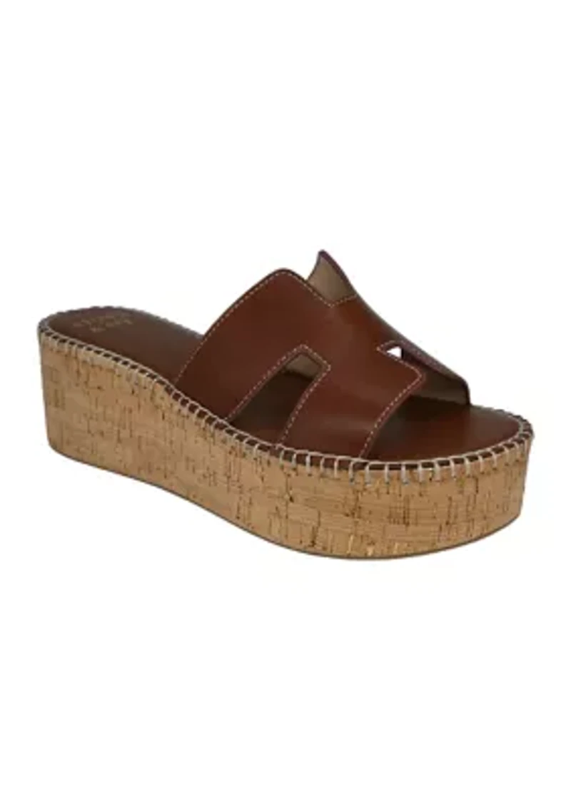 Raven H Band Platform Cork Sandals