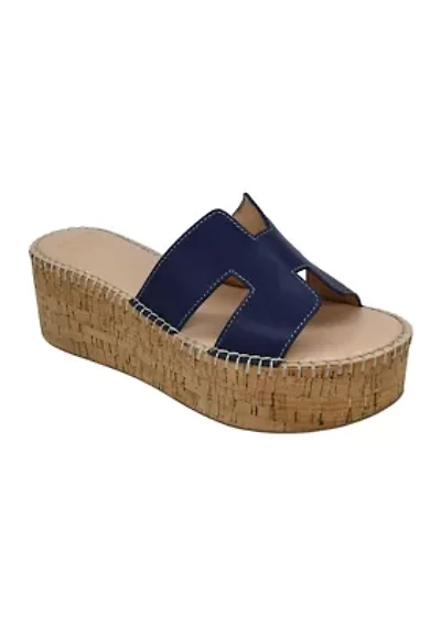 Raven H Band Platform Cork Sandals