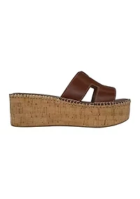 Raven H Band Platform Cork Sandals