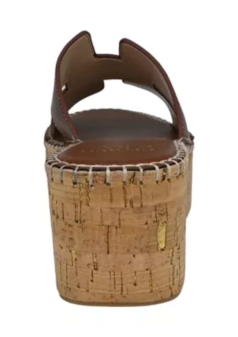 Raven H Band Platform Cork Sandals