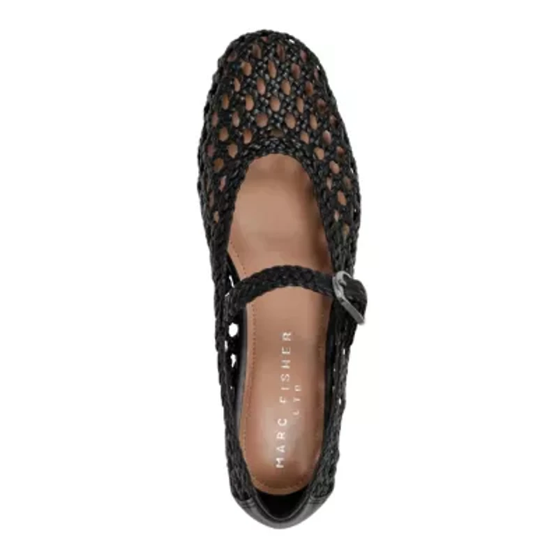 Evonna Round Toe Mary Jane Dress Flats