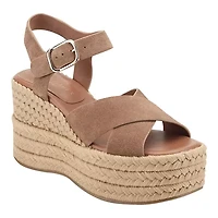 Pasion Round Toe Dress Wedge Sandals