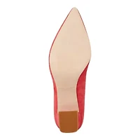 Zala Pointy Toe Block Heel Pumps
