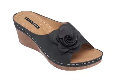 Women's Floral Slip-On Wedge