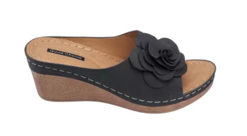 Women's Floral Slip-On Wedge